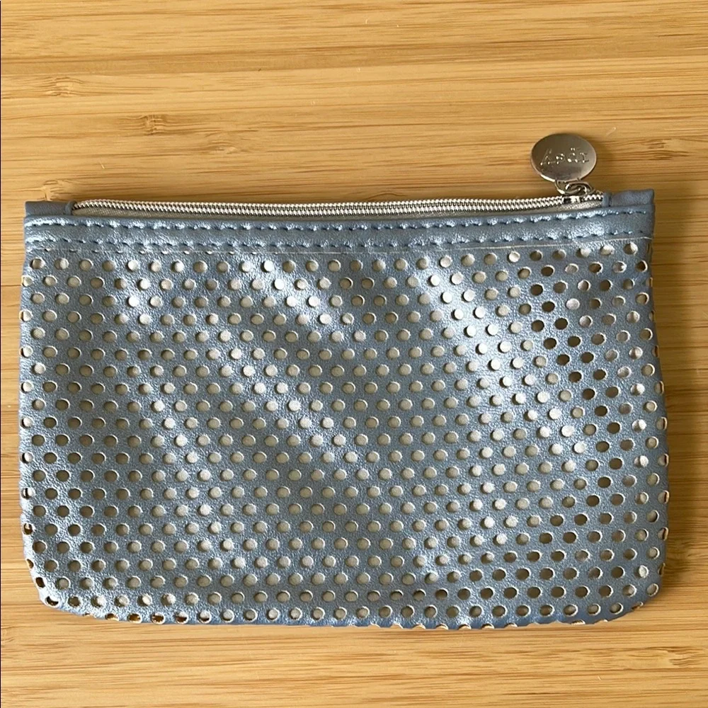 Ipsy Bag - Stylish Silver Perforated Pouch